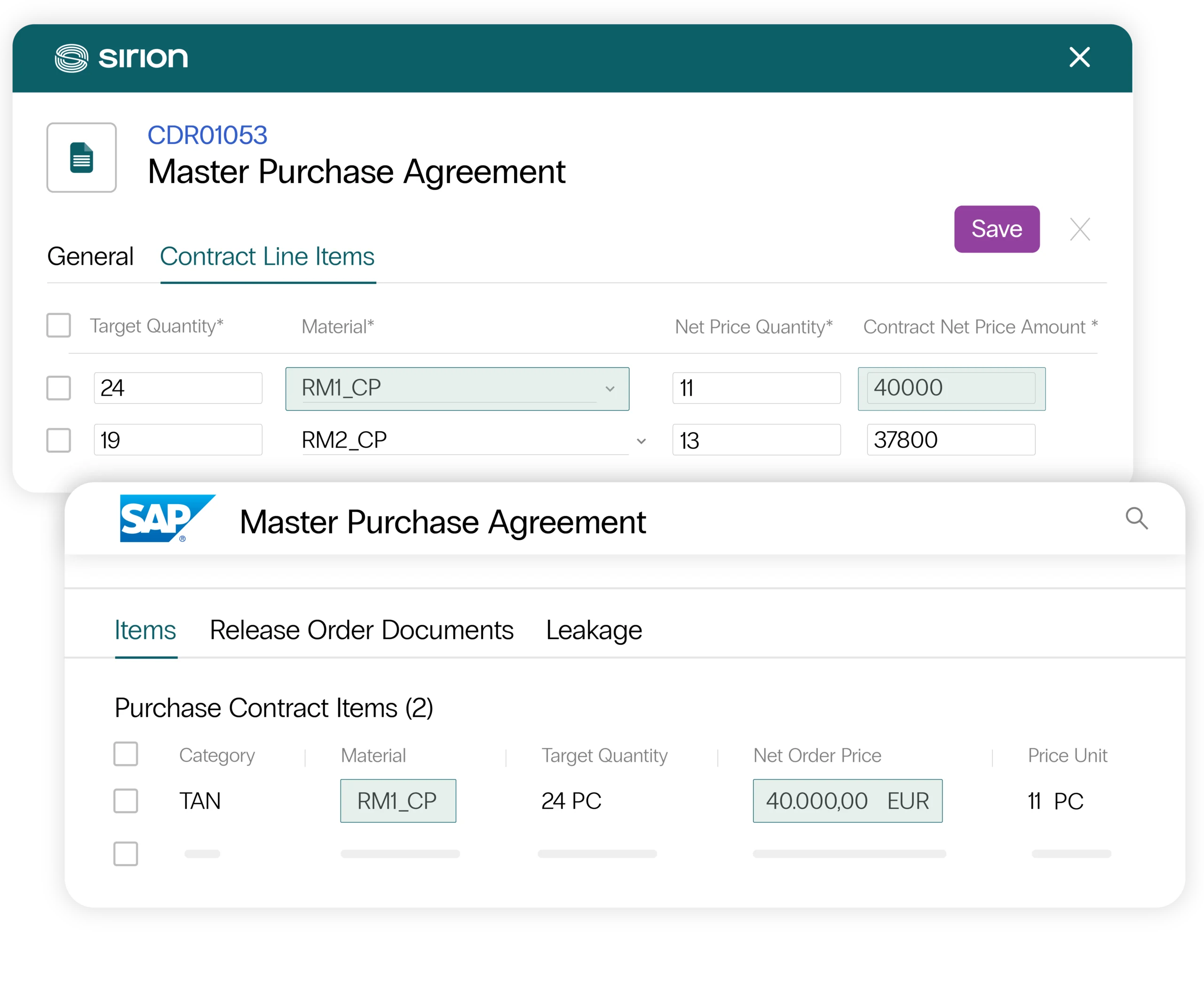 Transform the extracted information to your business needs