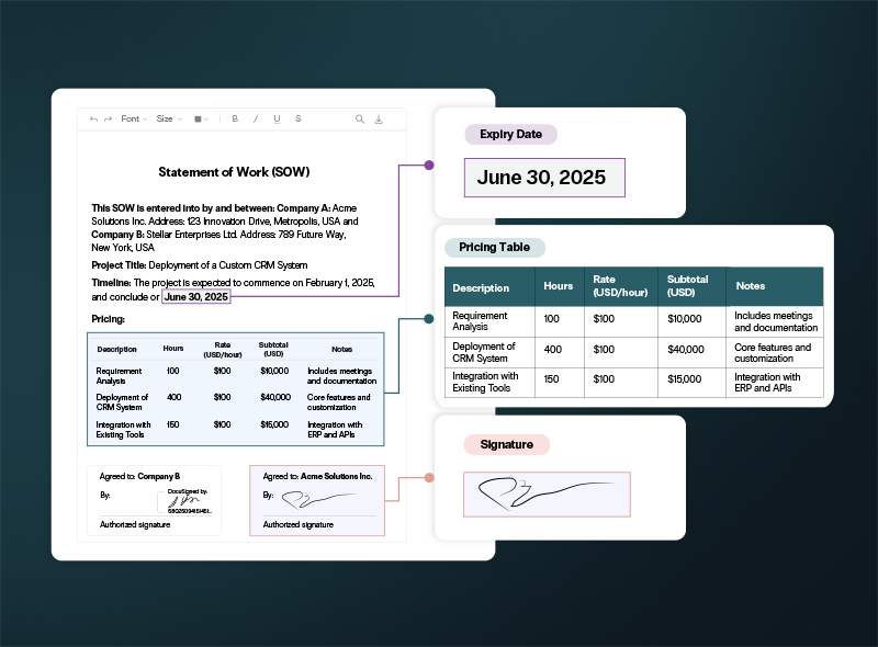 sirion data extraction header banner