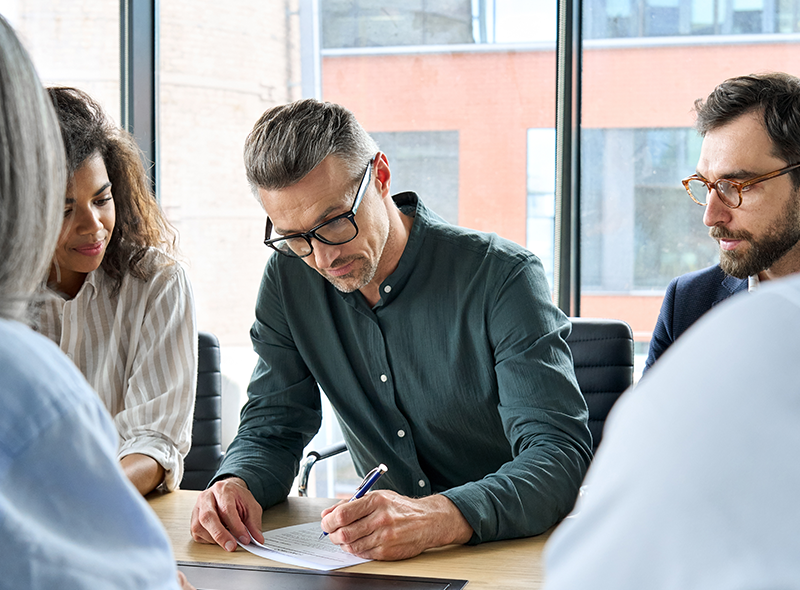 Wet Ink Signature Header Banner