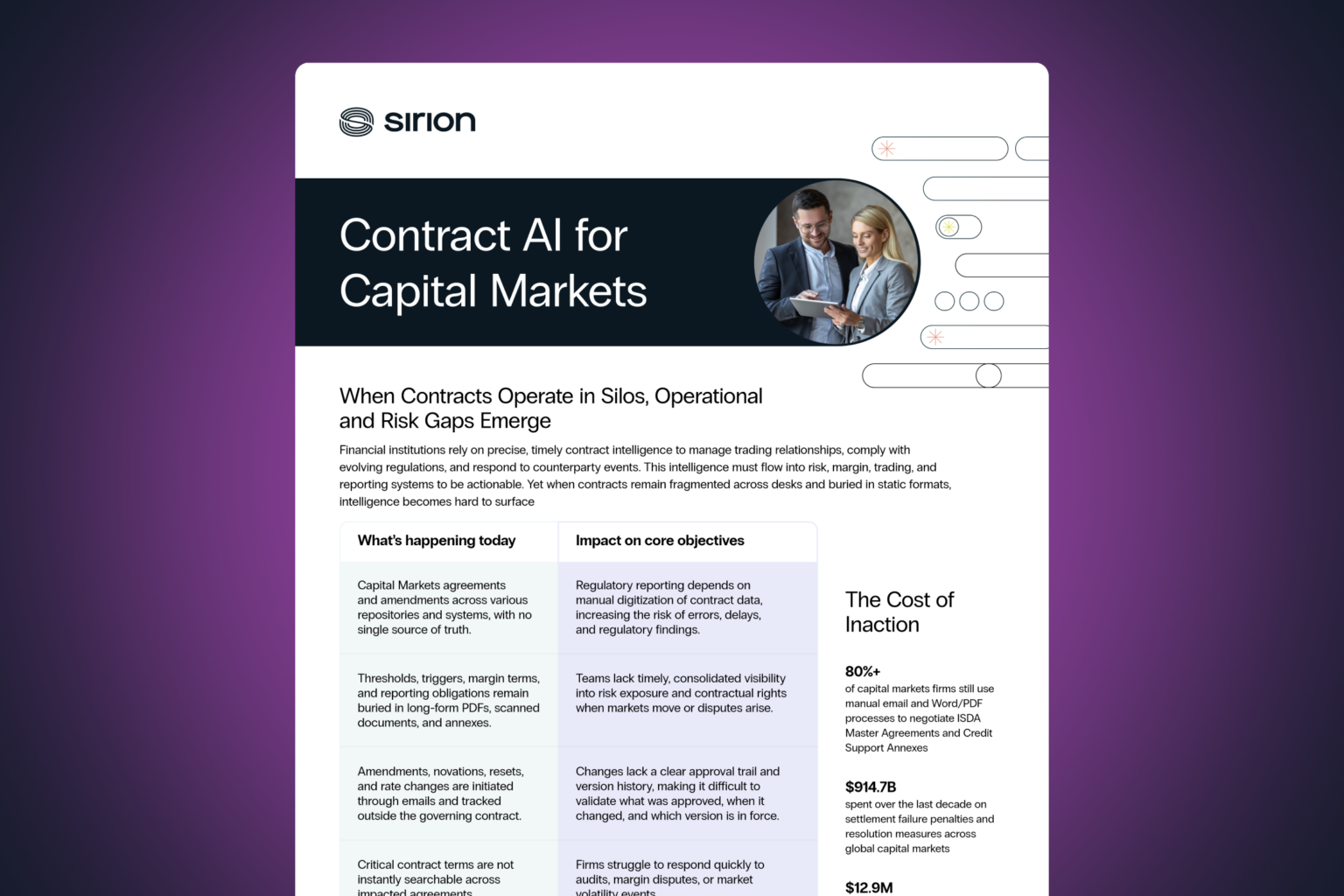 Contract AI for Capital Markets Header Banner
