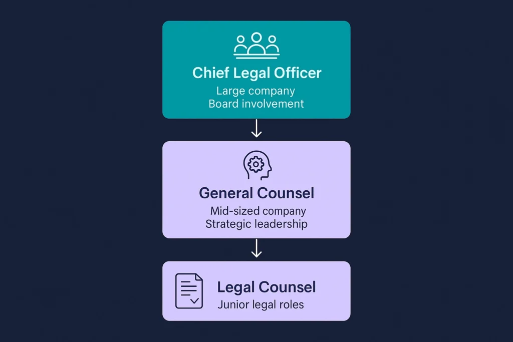 General Counsel vs Legal Counsel - Hierarchy